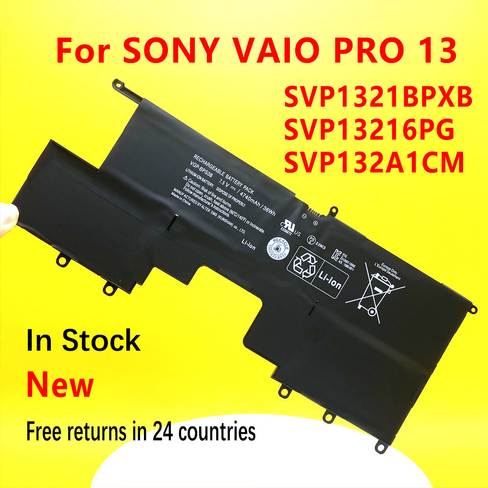 New VGP-BPS38 For SONY VAIO PRO 13 SVP1321BPXB SVP13216PG SVP132A1CM ...