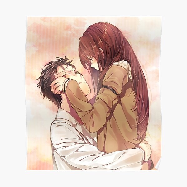Steins Gate Makise Kurisu Okabe Rintar Poster Decor Room Wall Vintage ...