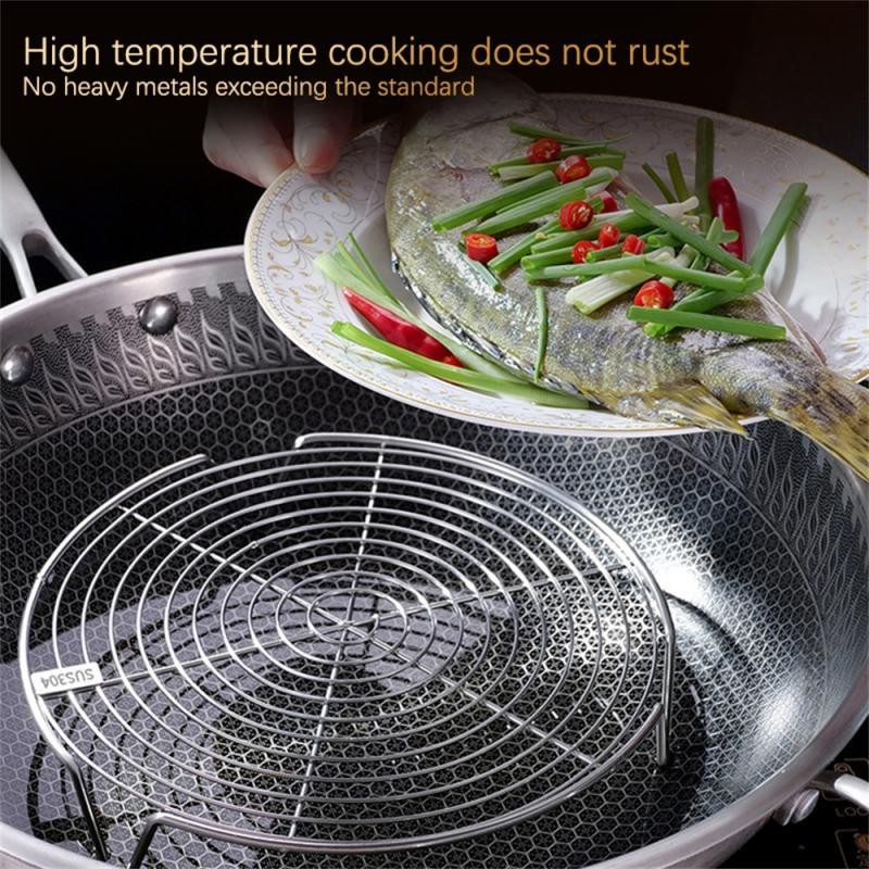 Stainless Steel Steaming Rack Multi-function Pot Steaming Dumplings Egg ...