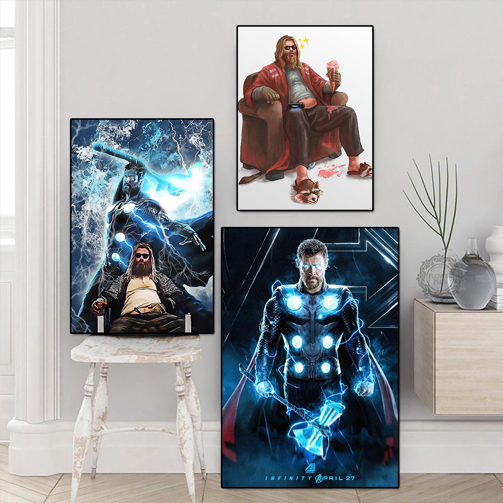 Marvel Avengers Superhero Thor Ragnarok Poster Disney Loki Endgame ...