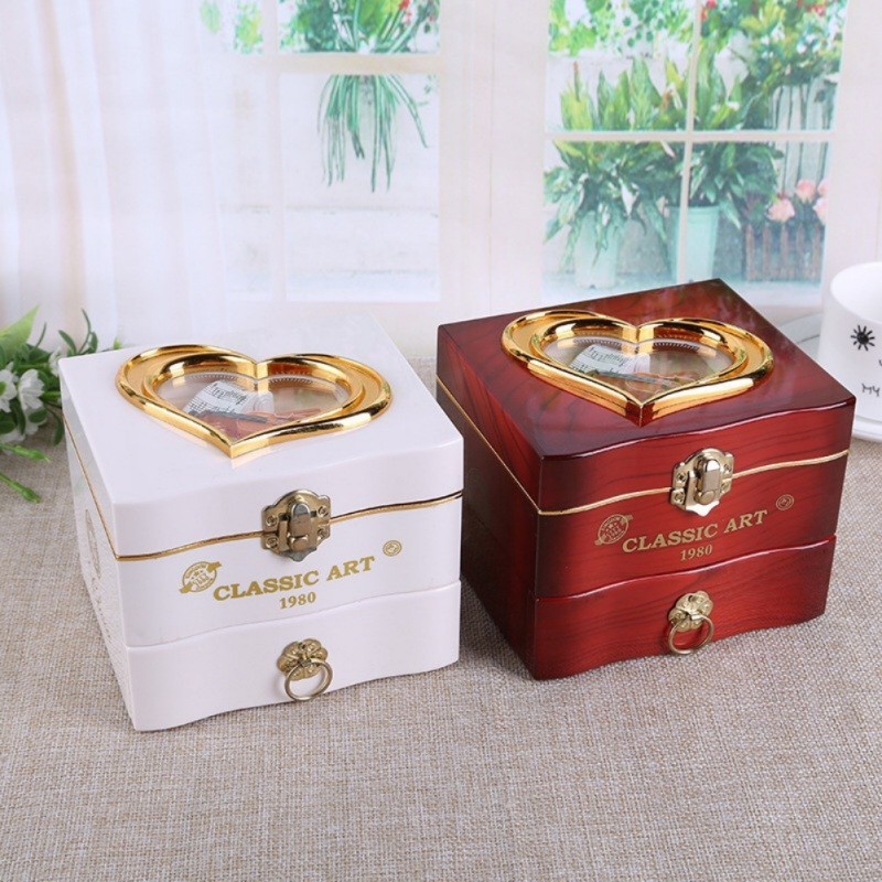 Classic Jewelry Boxes Rotating Dancer Ballerina Piano Music Box Hand ...