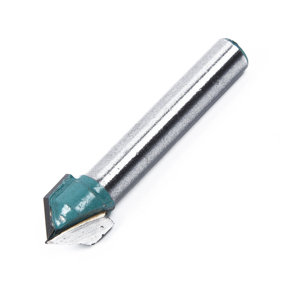 ☈For Engraving Router Bit 41mm Long 6mm Shank Diameter Double Edged ...