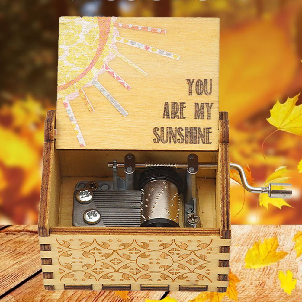 Boîte à Musique Avec Manivelle Gravée « You Are My