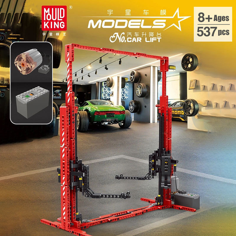 MOULD KING Building Blocks High-Tech The APP RC Motorized Car Lift ...