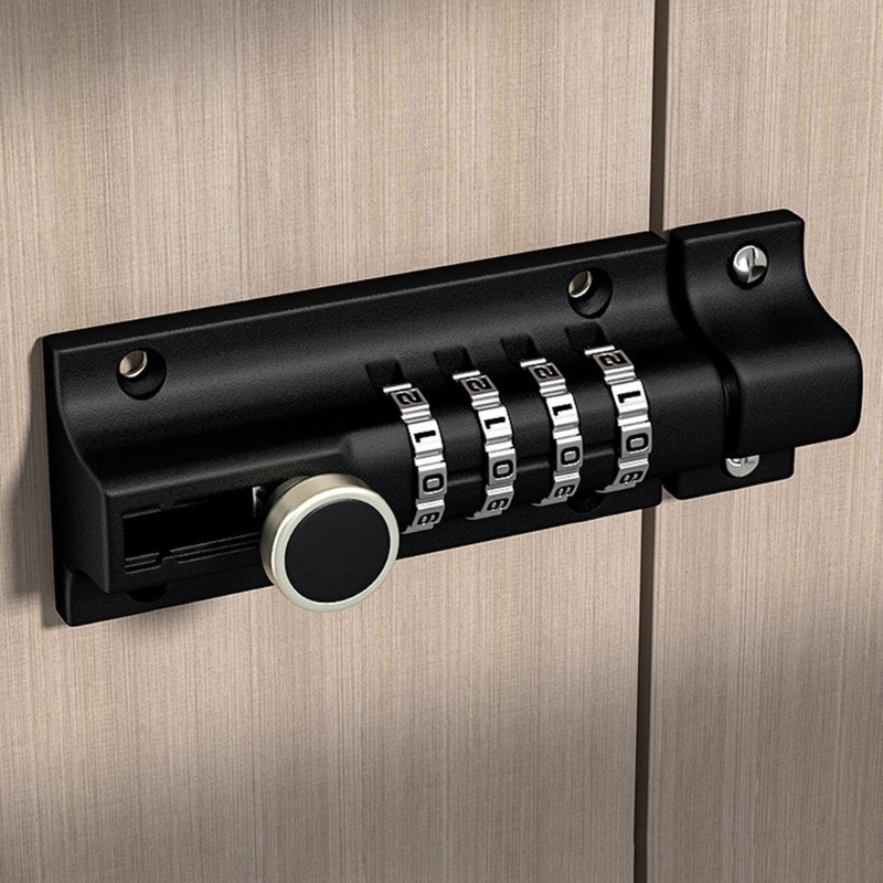 Slide Latches Lock Heavy Duty Anti-theft Security Door Lock Mechanical ...