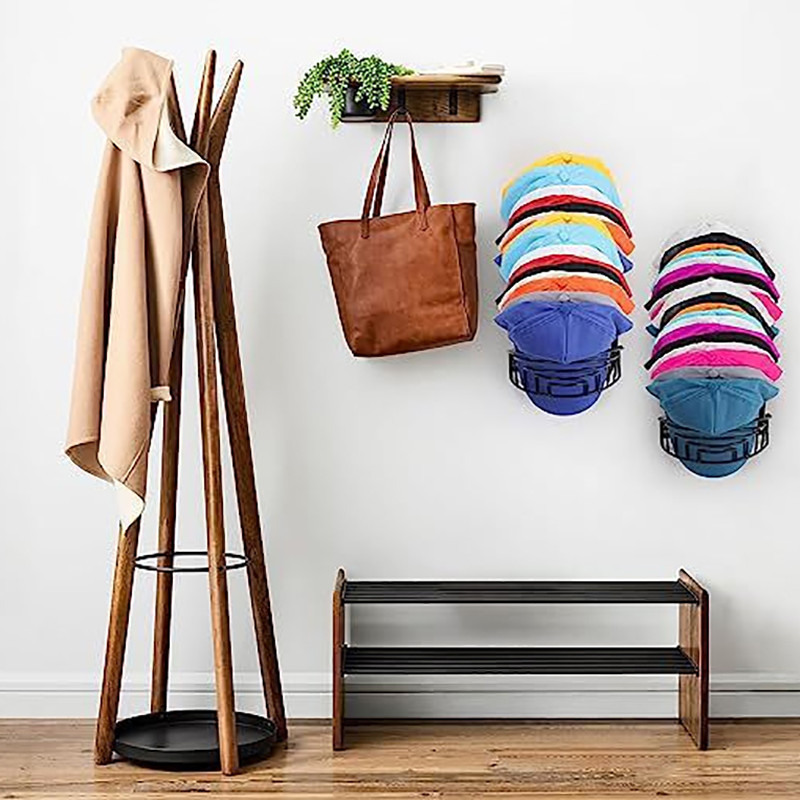 Baseball Cap Rack Hat Holder Organizer Storage Modern Baseball Caps ...
