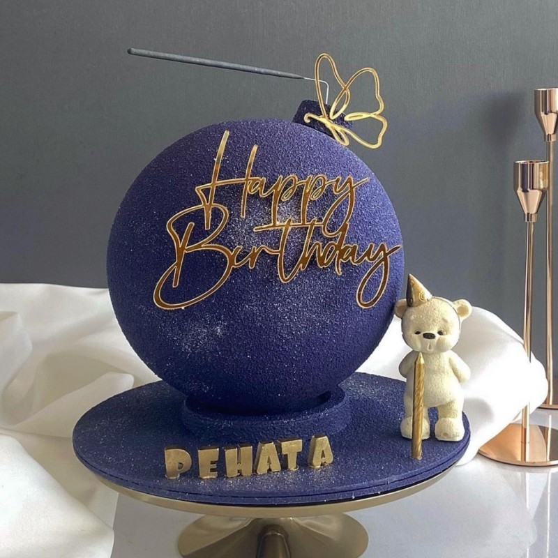 Original 31 Styles Happy Birthday Cake Toppers Original Gold Birthday ...