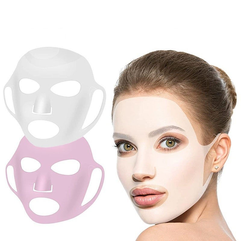 ☬Silicone Face Mask Reusable Moisturizing Lifting Firming Anti Wrinkle ...