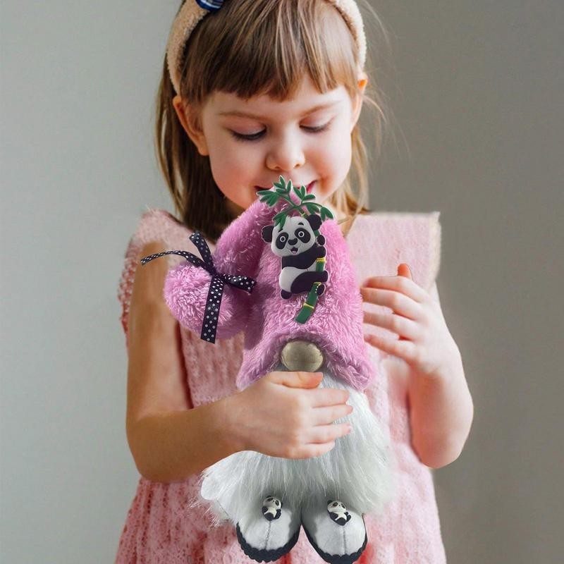 Plush Gnomes Spring Gnomes Exquisite Workmanship Rope And Panda Patch ...