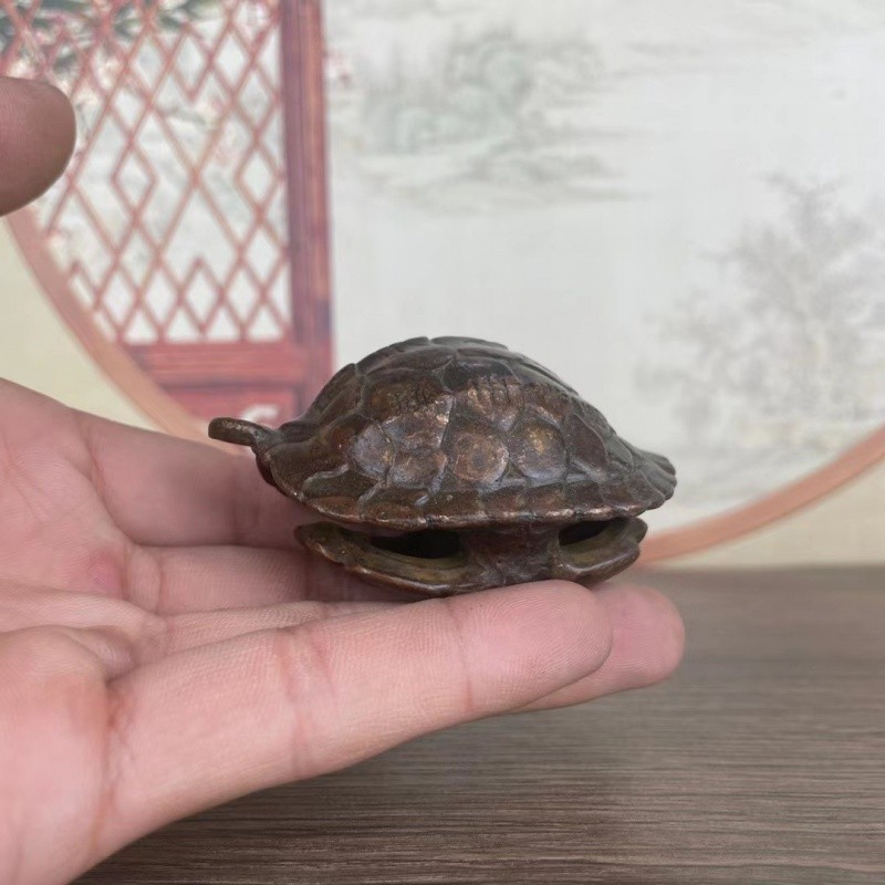 Antique Copper Turtle Shell Fujia World Turtle Shell Beiyun Hand Pieces ...