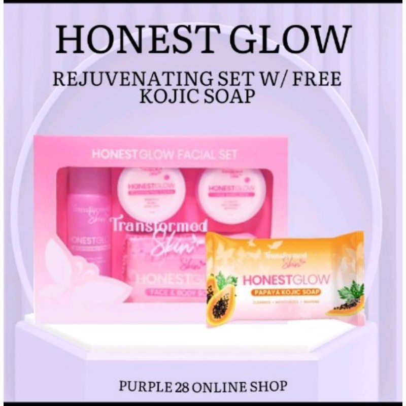 HONEST GLOW REJUVENATING SET w/ FREE KOJIC SOAP 70g | Shopee Philippines