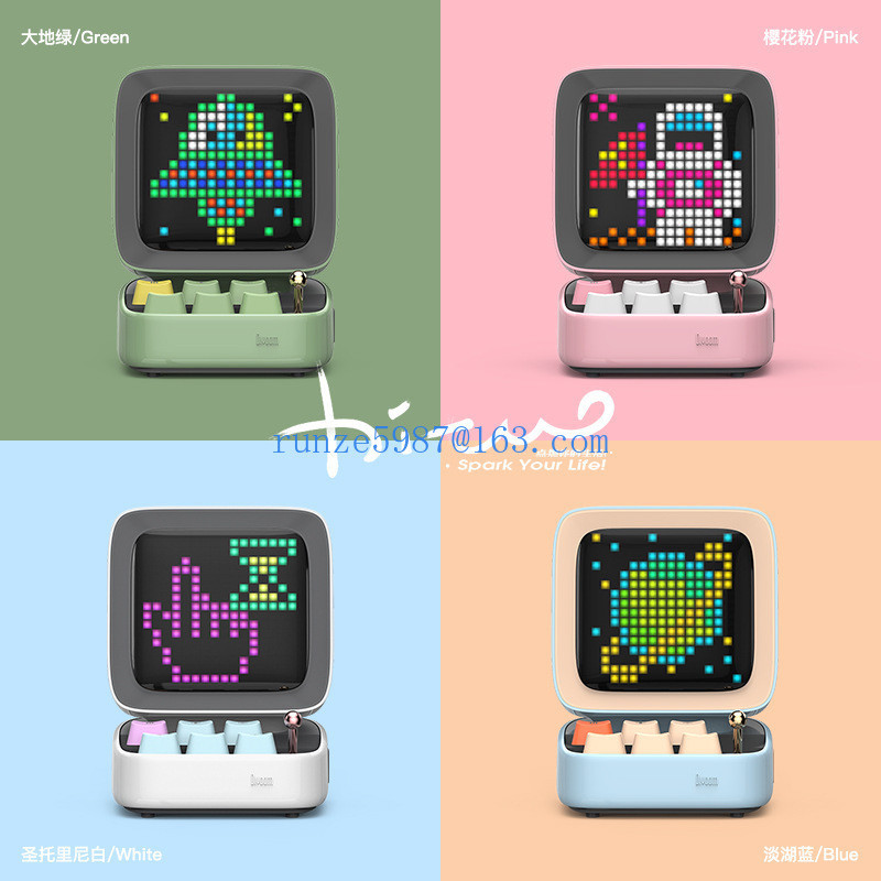 divoom DITOO dot tone pixel bluetooth speaker light pollution lamp ...