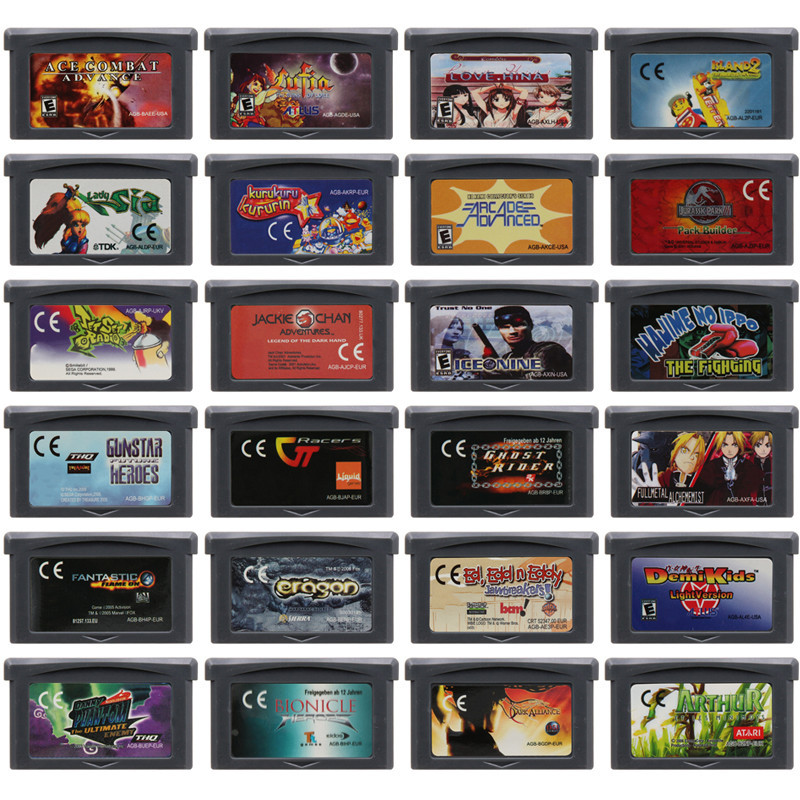 GBA Game Cartridge 32 Bit Video Game Console Card Jet Set Radio Lufia ...