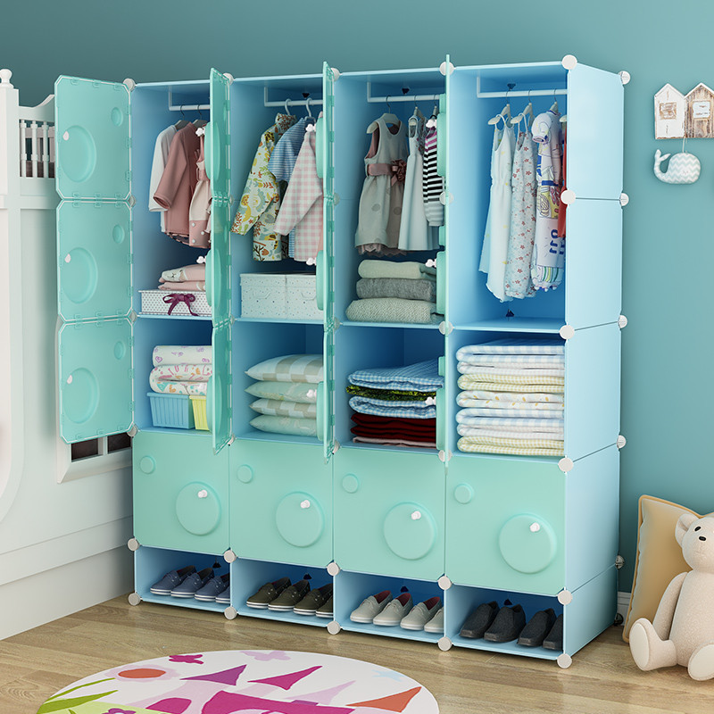 Clothes Storage Wardrobe Bedroom Partitions Minimalist Nordic Closet ...