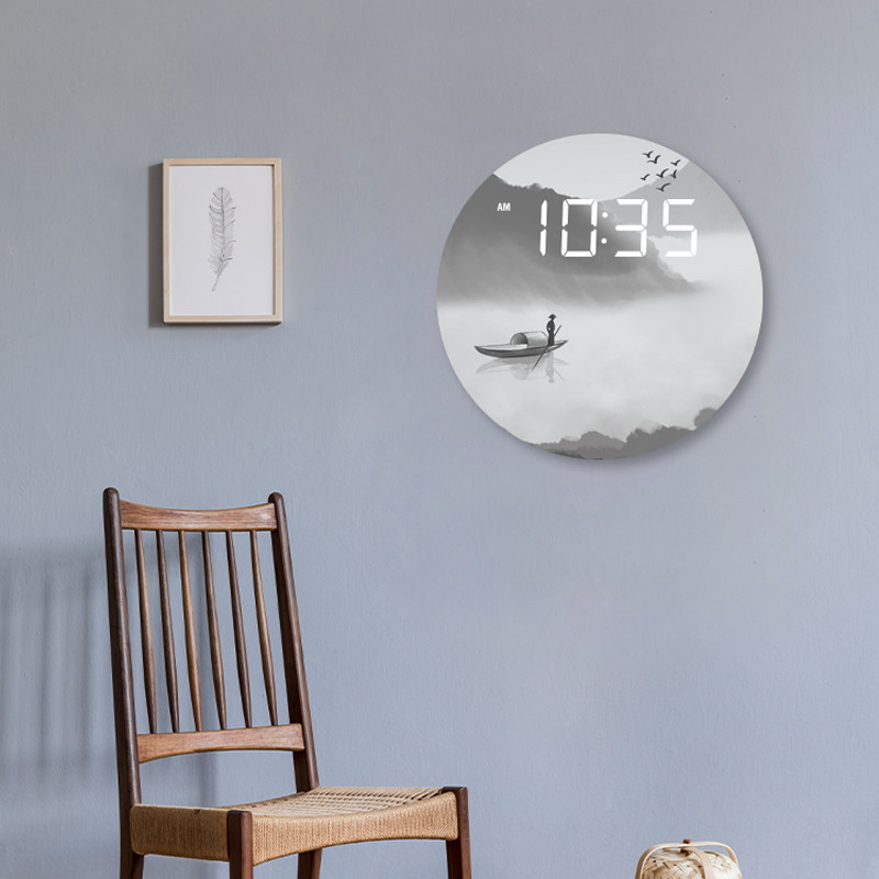 Chinese Clock Wall Clock Living Room Home Fashion Numbers Wall ...