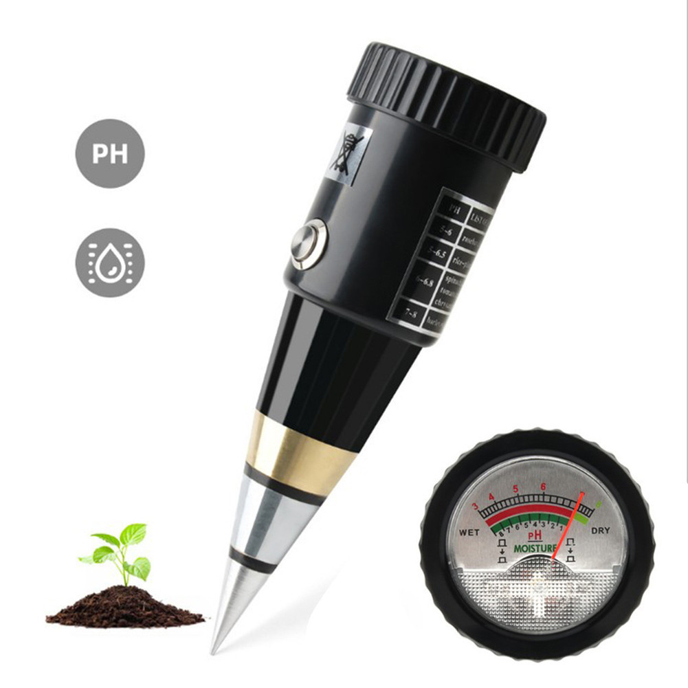 Soil Acidity Humidity Tester Metal Sensor Probe Handheld Soil PH Tester ...