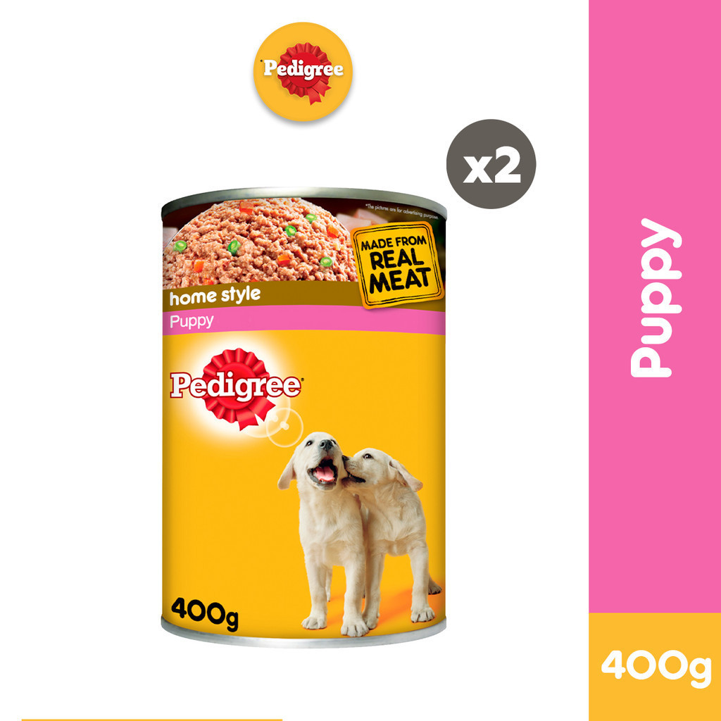 PEDIGREE Canned Dog Food for Puppy 400g 2 Pack