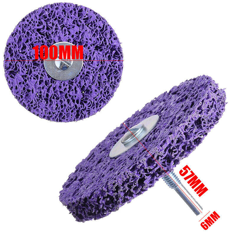 Polishing Disc 50/75/100/115/125mm Poly Strip Disc Abrasive Wheel Paint ...