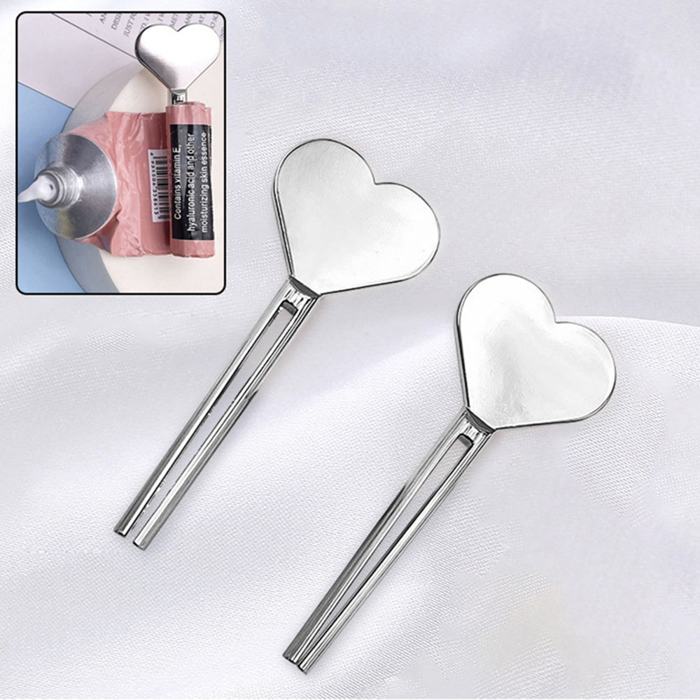Heart-shaped Toothpaste Tube Squeezer Metal Clamp Dispenser Tube ...