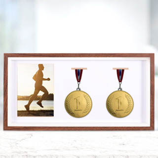 웃Household Marathon Medal Display Holder Practical Blank Photo Frame ...