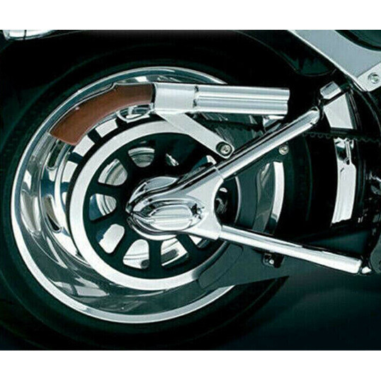 Kuryakyn 8256 Swingarm Covers Chrome For Harley Davidson Softail Motorcycles Chrome Ab Kur 8256 Tk
