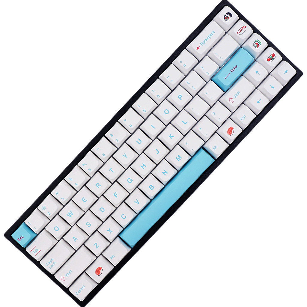 CAPTANJAR sushi Japanese XDA profile dye sub keycaps for mechanical ...