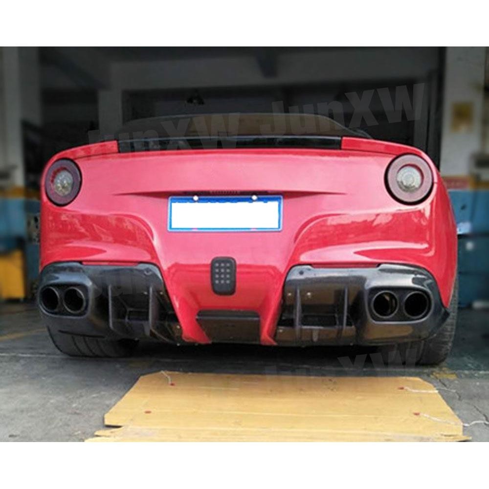 Carbon Fiber Rear Trunk Spoiler Boot Duck Wings Case for Ferrari F12 ...