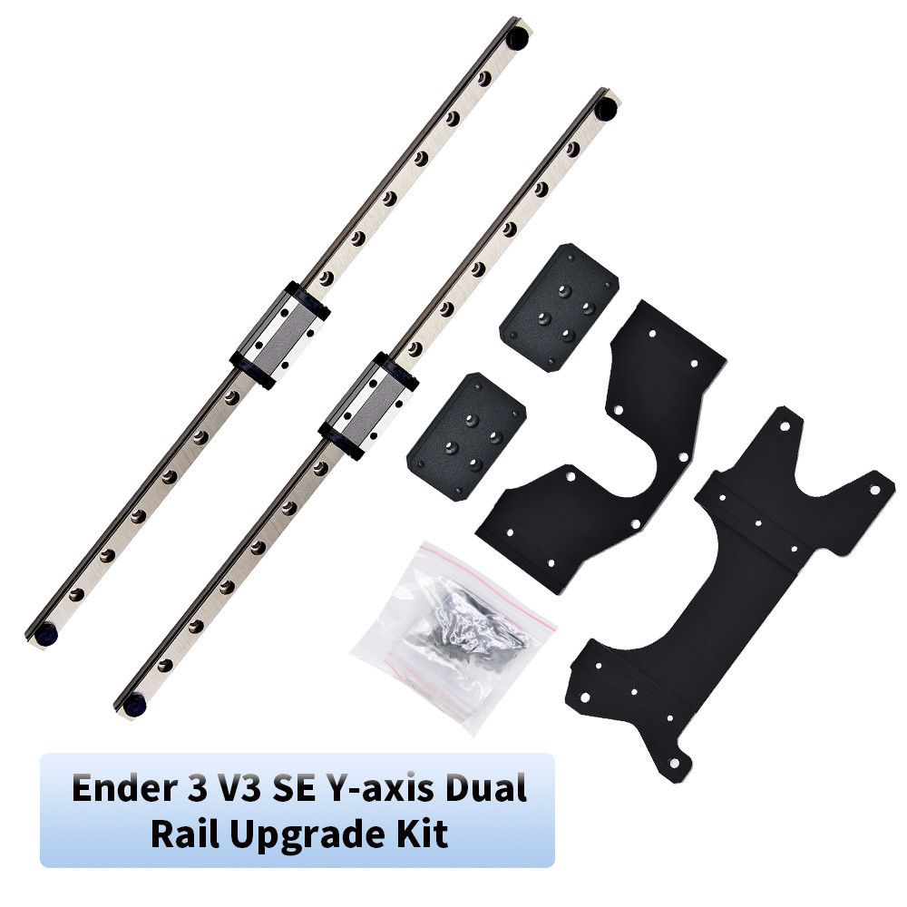☮Ender 3 V3 KE Dual Y axis Rail Guide MGN9H 300mm Linear Rail Kit For ...