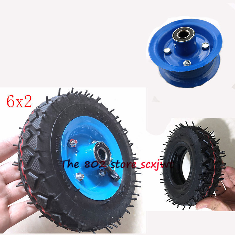 ~High performance 6x2 tire tyre rim 6 inch 15cm pneumatic wheel pump ...