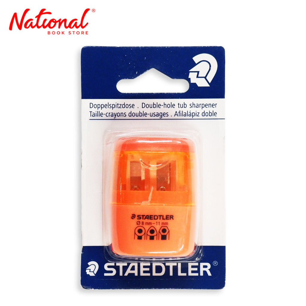 Staedtler Two-Hole Sharpener with Tub Neon 24x15x2cm 512 - School ...