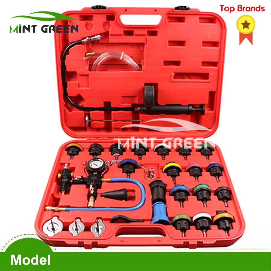 28 Pcs Universal Radiator Pressure Tester Set Vacuum Type Cooling ...