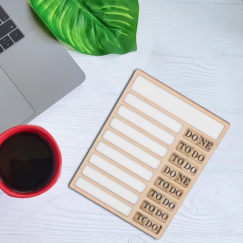 Checklist Task Board Blank To Do List Wooden Chore Chart Reusable Task ...