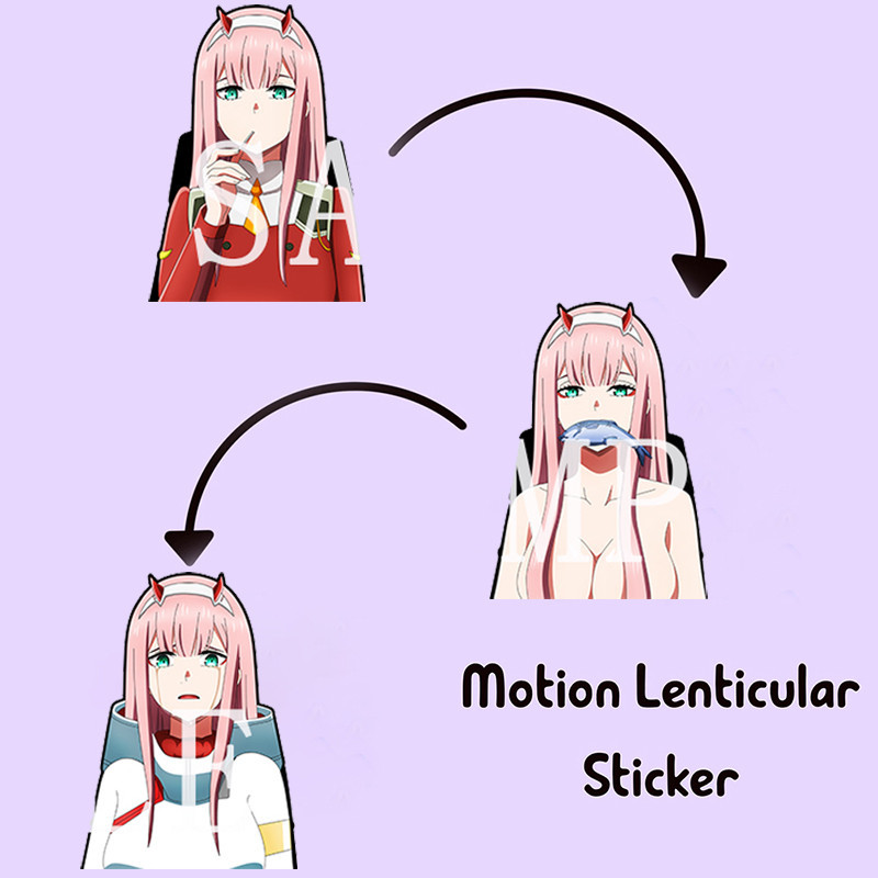 Zero Two Suitcase Sticker DARLING In The FRANXX Motion Sticker Anime ...
