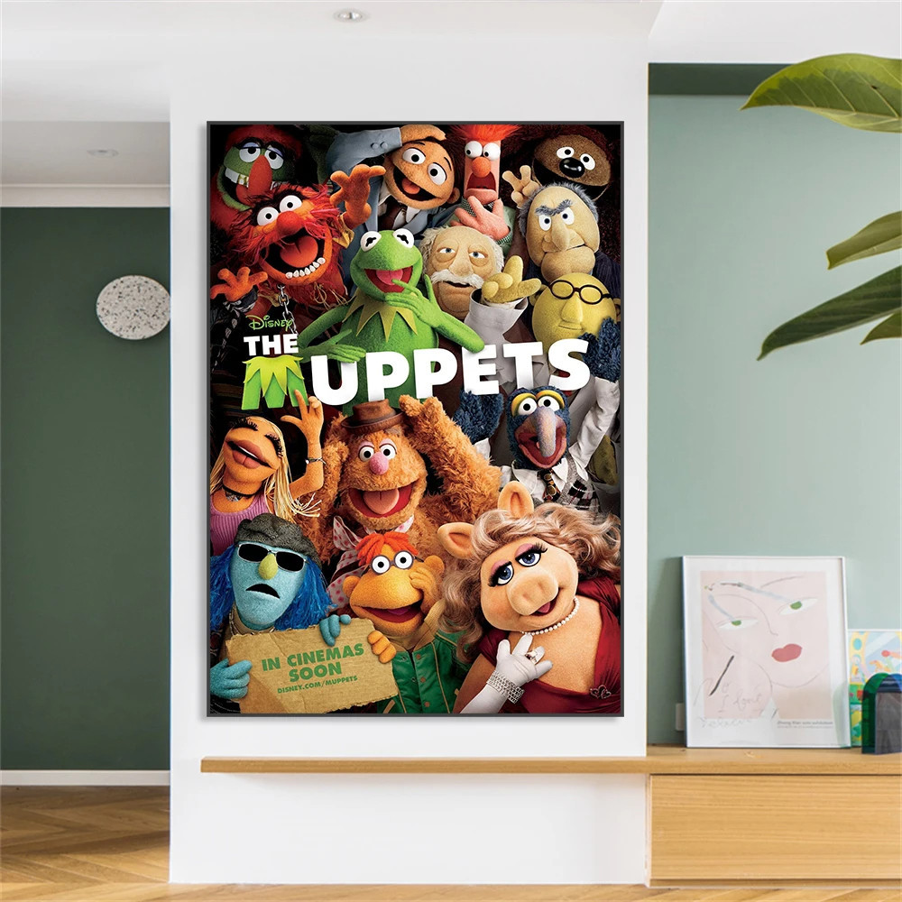 Disney Movie The Muppets Poster Funny Motivational Cartoon Canvas ...