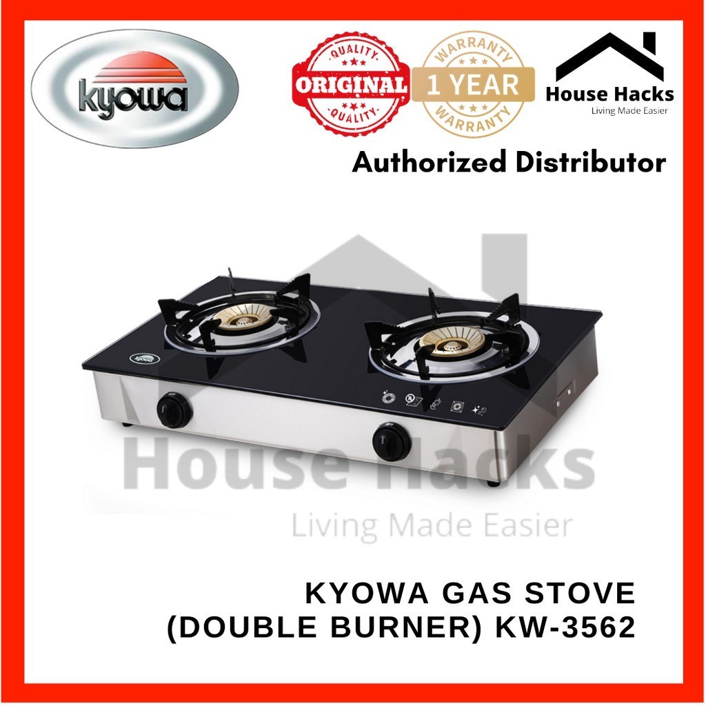 Kyowa Gas Stove (Double Burner) KW-3562 (House Hacks) Shopee