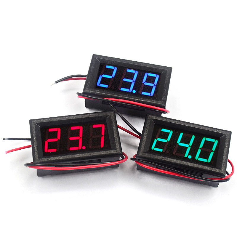 2wire DC voltage meter DC5V-120V reverse protection 0.56 inch LED ...