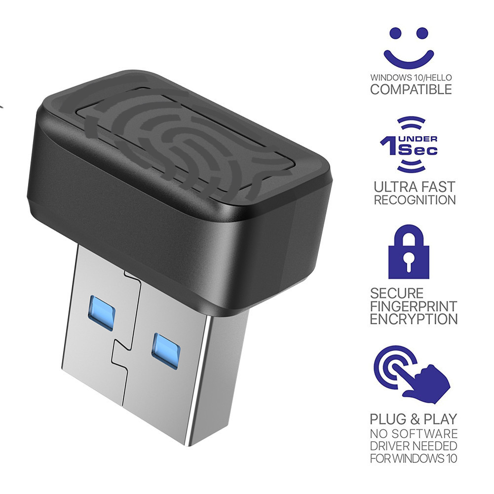 USB Fingerprint Key Reader FIDO U2F Biometric Fingerprint Scanner ...