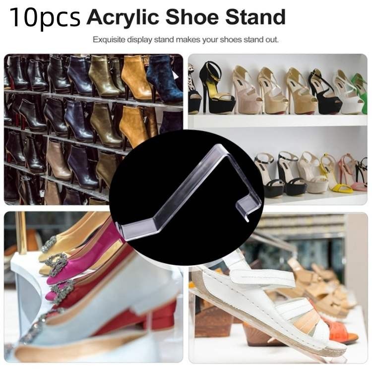 10PCS Acrylic Transparent Shoe Rack Plastic Display Table | Shopee ...