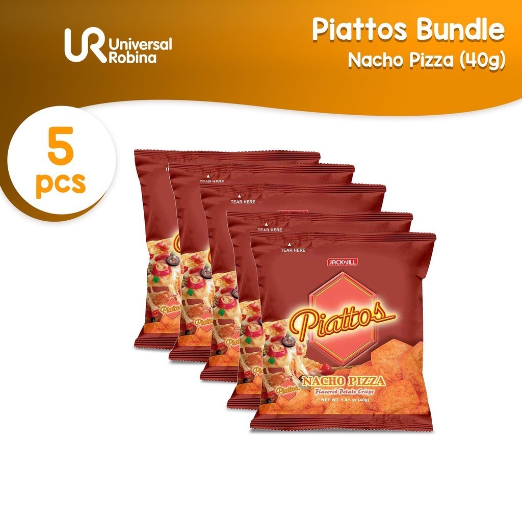 Piattos Nacho Pizza Flavored Potato Crisps 40g - 5 packs | Shopee ...