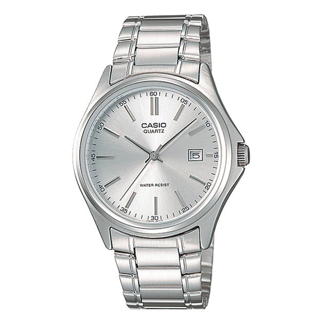 Casio quartz silver sale