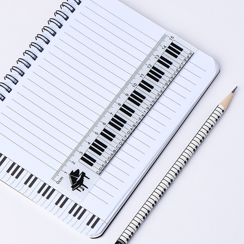 Music Ruler Pencil Set Music Ballpoint Pen Child Painting Measuring ...