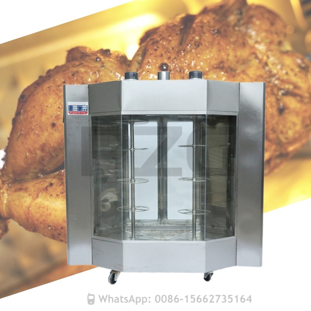 Commercial Grill Machine Automatic Gas Rotate Roaste Chicken Roaster ...