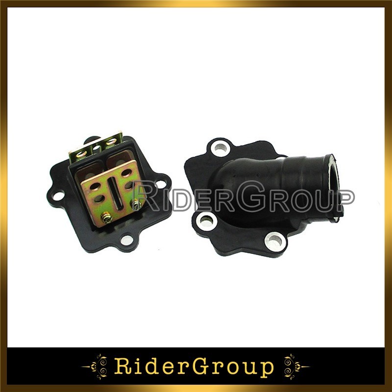 Manifold Carb Intake Pipe + Reed Valve For 50cc Jog 50 Minarelli