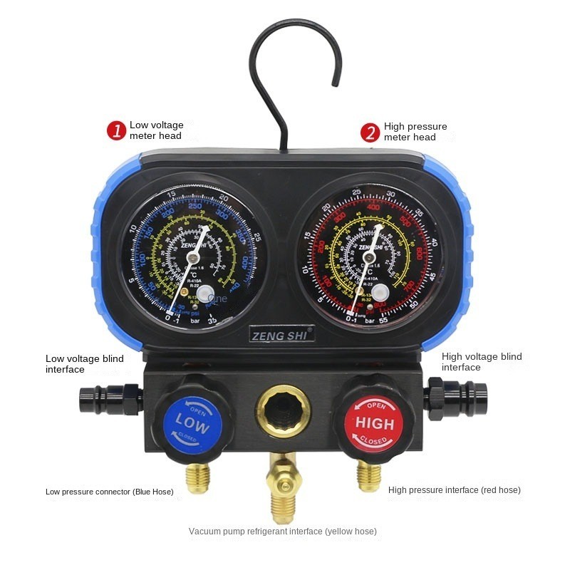 Automotive AC R134a Refrigerant Meter Set Air Conditioner Refrigerant ...
