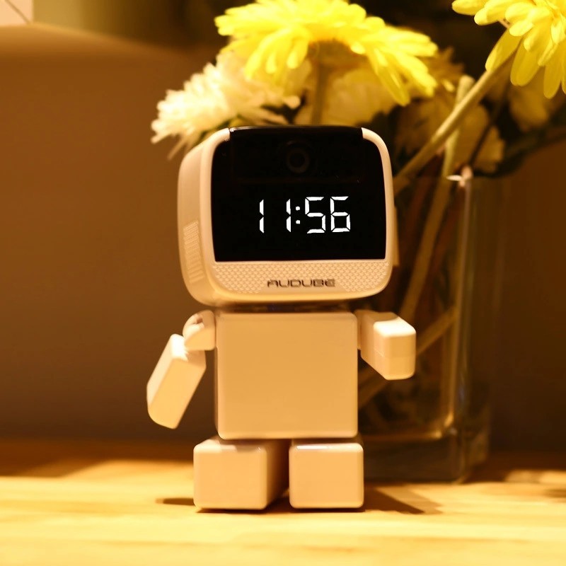 2MP 1080P Clock Display Robot AI Humanoid IP Camera 360Degree Wireless ...