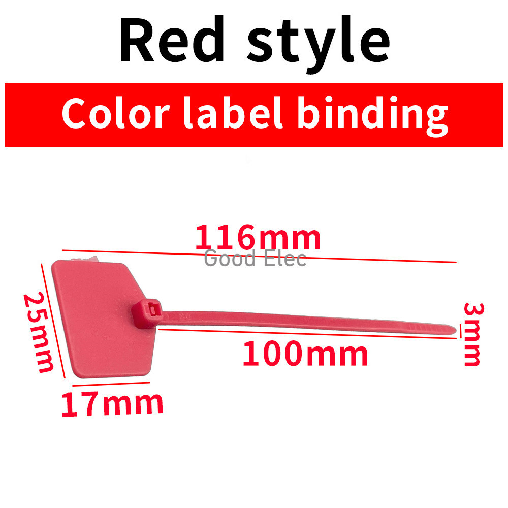 100pcs/lot 3x100 Nylon Label Network Line Marking Signage Tie Barrier ...