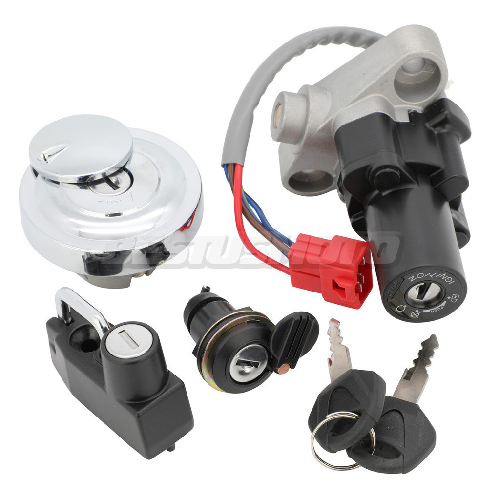 ☟Motorcycle Ignition Switch Lock Gas Tank Cap Cover Lock Key For Yamaha