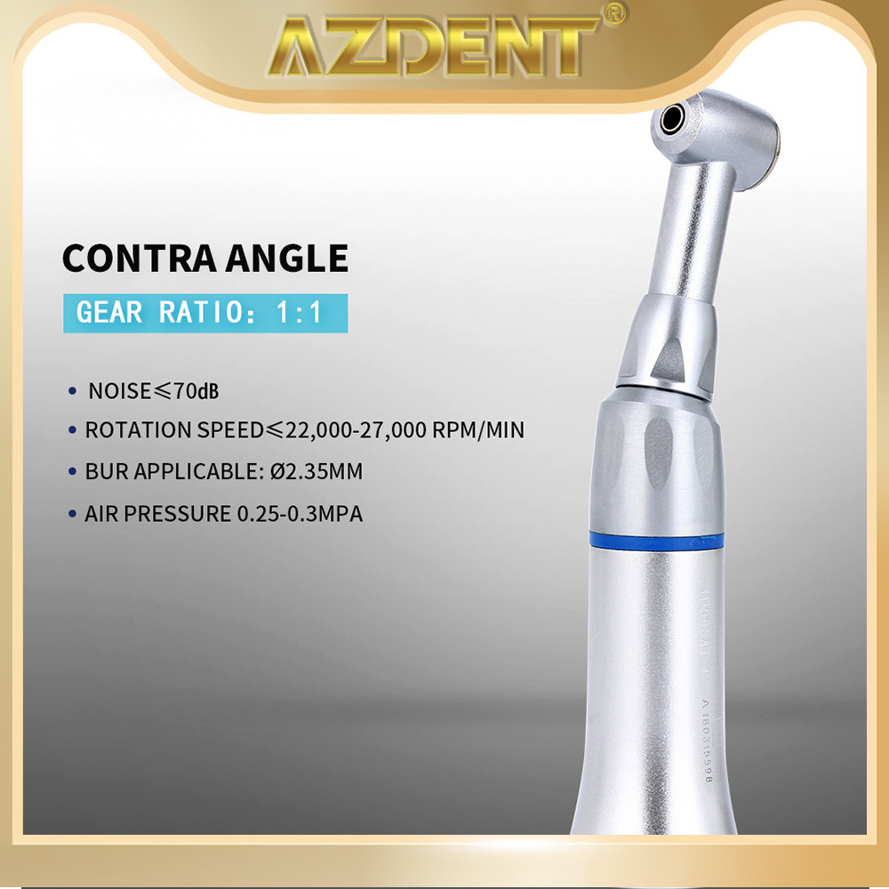 Contre-angle Dentaire Basse Vitesse AZDENT - Poussée/FG - Neuf Sous Emballage - Pour Laboratoire