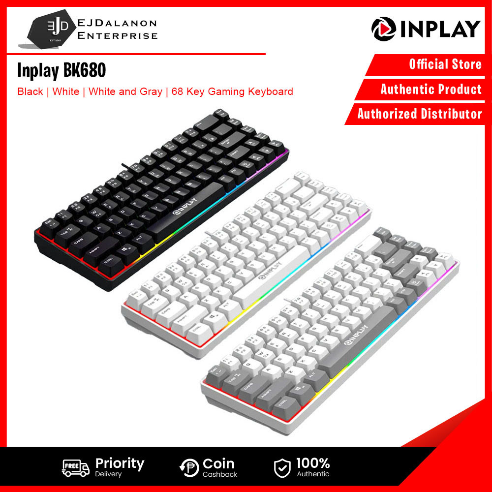 Inplay BK680 68 Key Gaming Keyboard | EJDalanon Enterprise | Shopee ...