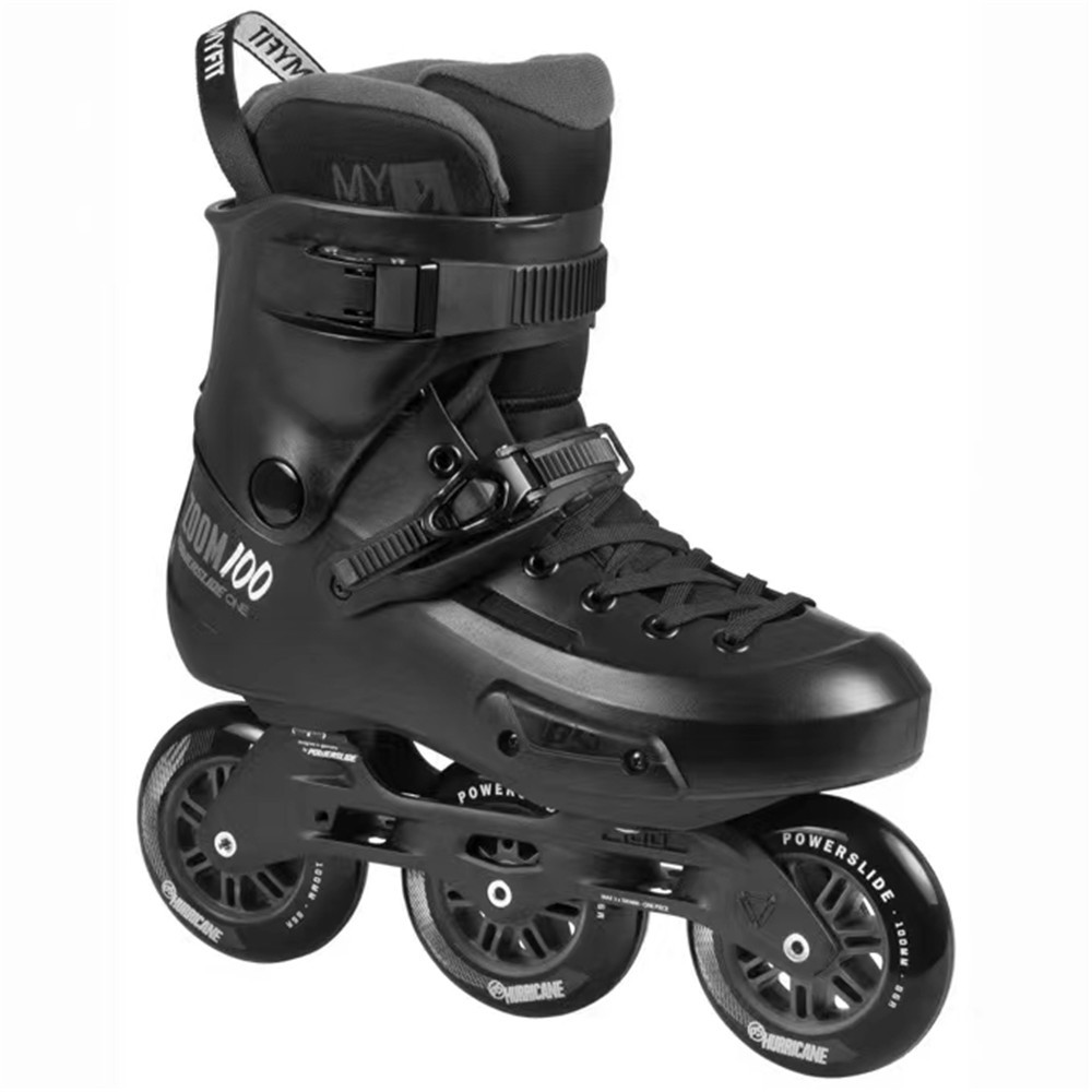 2023 Original Powerslide Zoom Pro Black 100 Trinity Frame Inline Skates ...